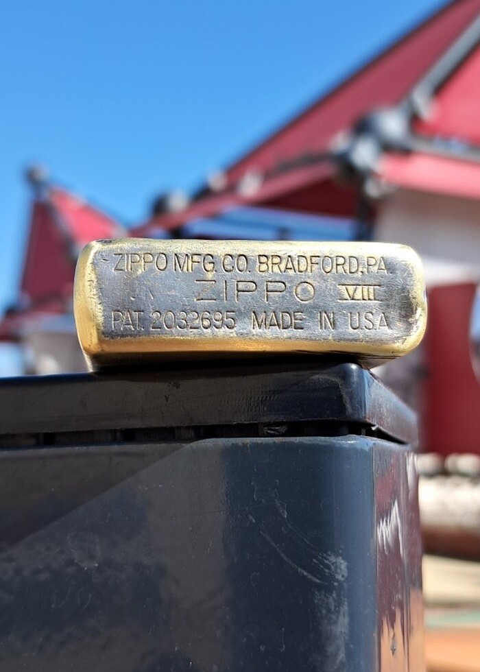 Kasım/1992 üretim. Pirinç Zippo  - Görsel 5