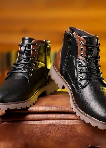 Kahverengi Deri Erkek Günlük Bot - Görsel 6