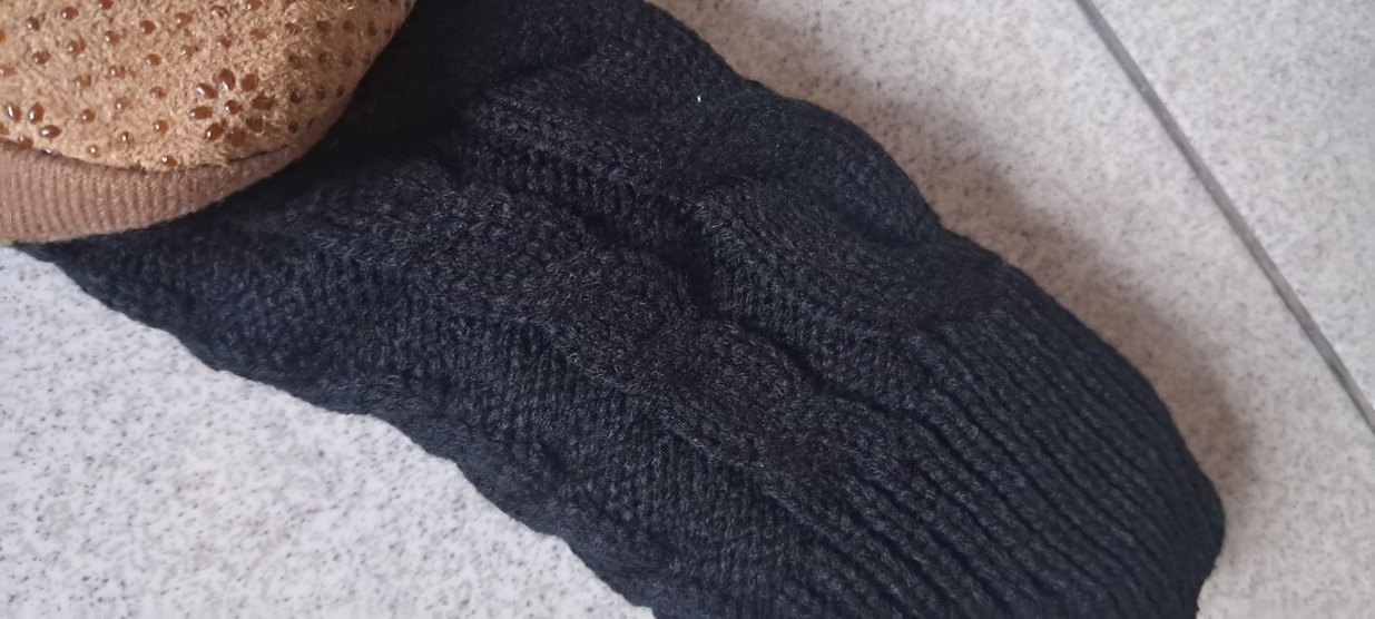 Kadın- Erkek Çok Renkli Örgü Dolgu Topuklu Ev Terliği - Görsel 4