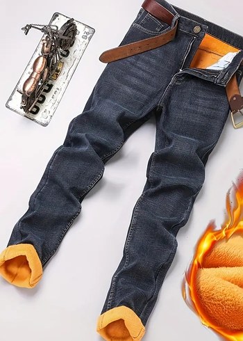 Polarlı Kot Pantolon - Görsel 2