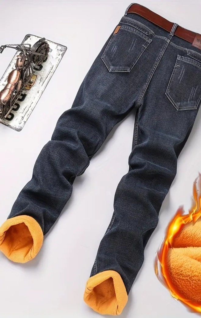 Polarlı Kot Pantolon - Görsel 3