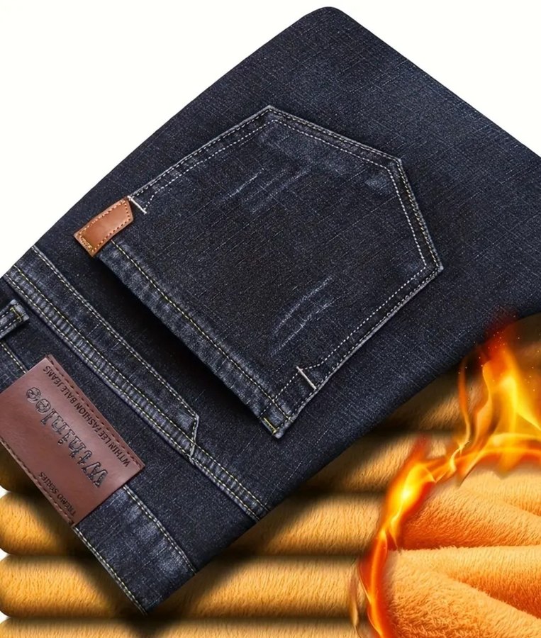 Polarlı Kot Pantolon - Görsel 4