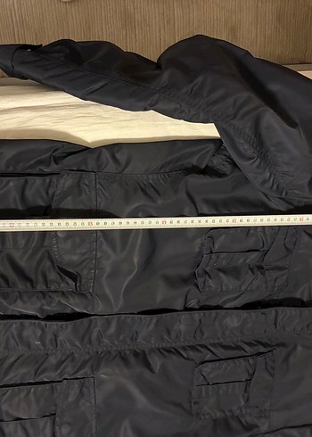 Düğmeli Gri Erkek Street Wear Mont - Görsel 9