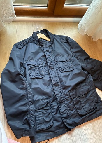 Düğmeli Gri Erkek Street Wear Mont - Görsel 2