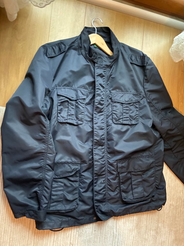 Düğmeli Gri Erkek Street Wear Mont - Görsel 4