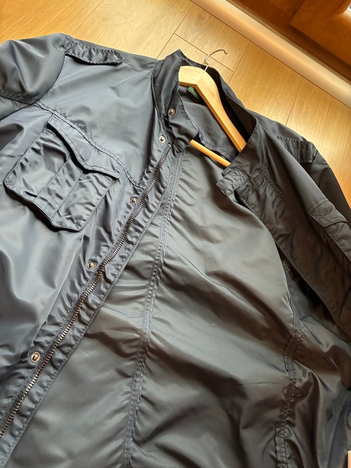 Düğmeli Gri Erkek Street Wear Mont - Görsel 5