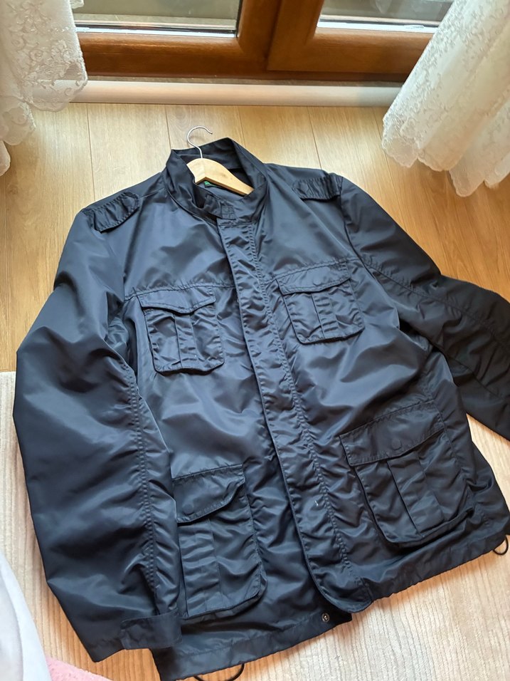 Düğmeli Gri Erkek Street Wear Mont - Görsel 2