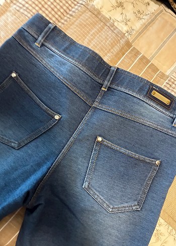 Düğmeli Kadın Denim Jean Pantolon - Görsel 6
