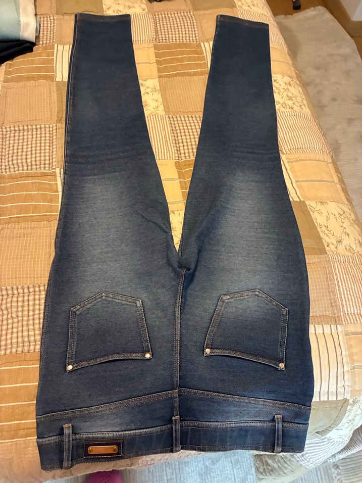 Düğmeli Kadın Denim Jean Pantolon - Görsel 5