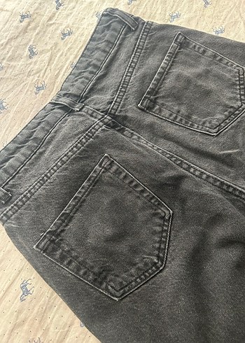 LC Waikiki Siyah Bol Kesim Midi Kadın Kot Pantolon mom jean