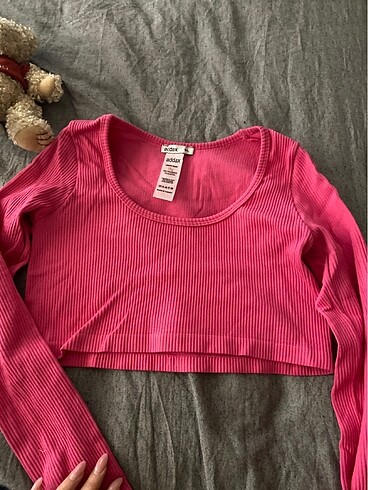 Pembe crop bluz