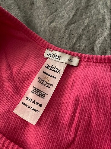 m Beden Pembe crop bluz