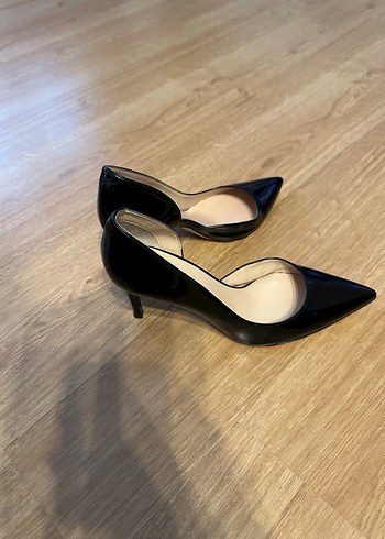 39 Beden Siyah Stiletto Topuklu Klasik Kadın Ayakkabı