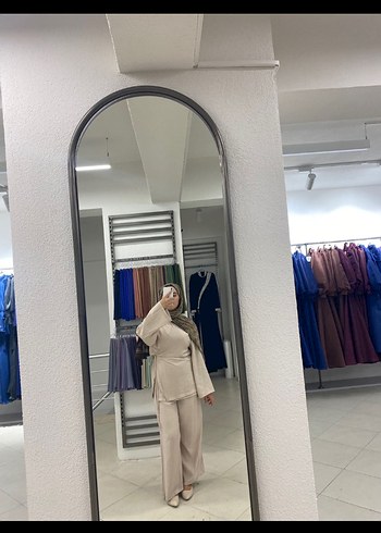 Diğer Bej Kadın Uzun Kollu kimona takım