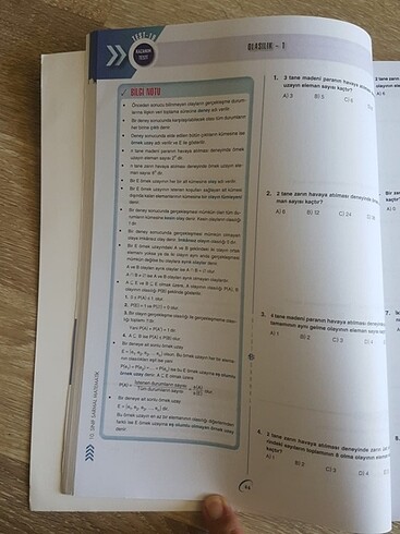 Bilgi sarmal matematik 10 soru bankasi - Görsel 6