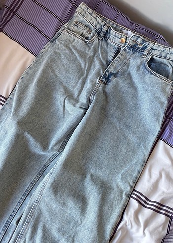 Mavi Midi Boy Kadın Denim Pantolon