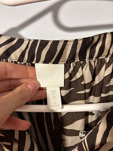 38 Beden Zebra desen elbise