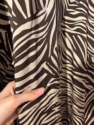 H&M Zebra desen elbise