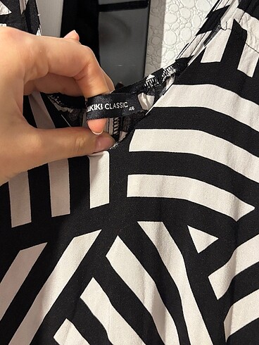 46 Beden Zebra desen elbise