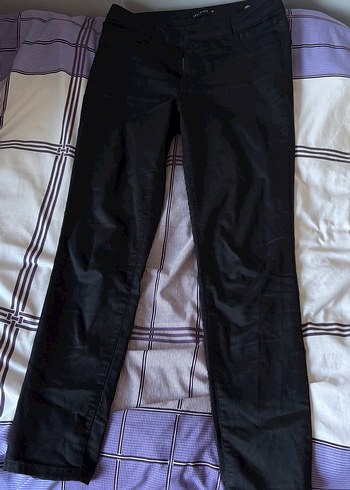 Mor Midi Kadın Kot Pantolon Fermuarlı - Görsel 2