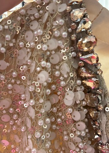 İnci İşlemeli Uzun Kollu ceket altında ki etek - Görsel 3