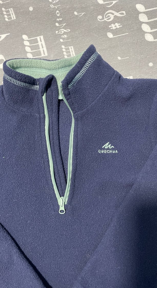 Erkek Çocuk Lacivert Yarım Fermuarlı Sweatshirt - Görsel 2