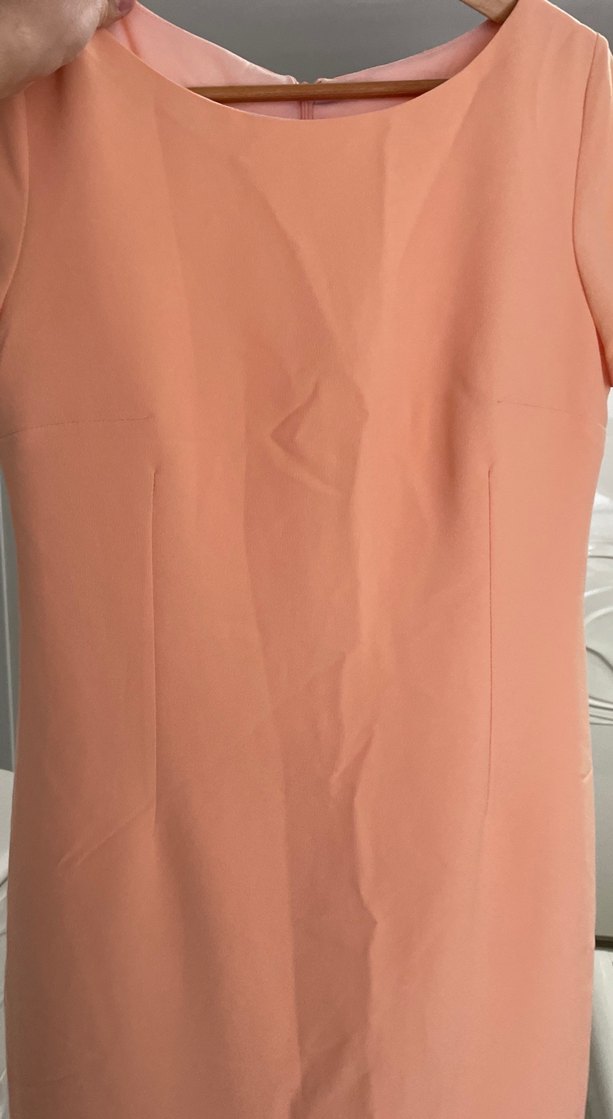 Bej Midi Piliseli Kadın Elbise - Görsel 2