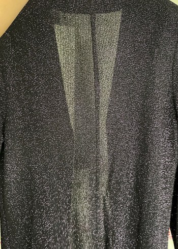 Mor Midi Drape Detaylı Ofis Ceketi - Görsel 3