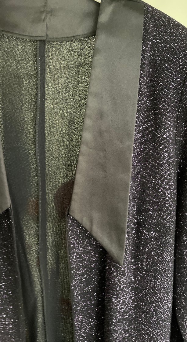 Mor Midi Drape Detaylı Ofis Ceketi - Görsel 2