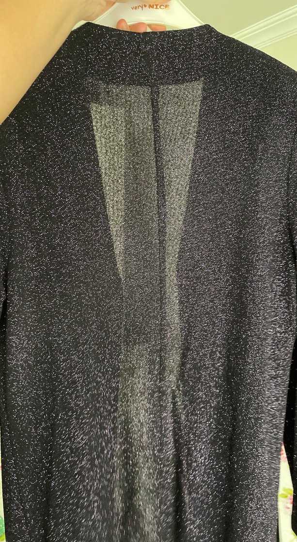 Mor Midi Drape Detaylı Ofis Ceketi - Görsel 3