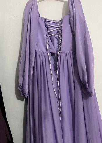 Uzun Mor Bohem Tarzı Elbise - Görsel 2