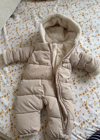 Kürklü Bebek Kış Tulumu Gri - Görsel 2