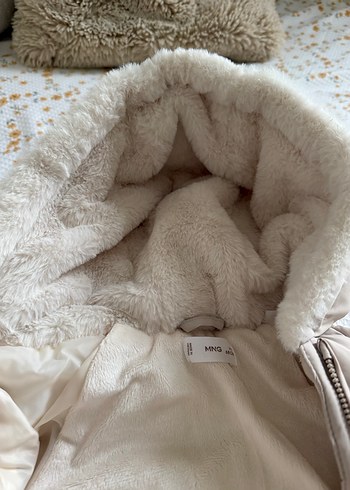 Kürklü Bebek Kış Tulumu Gri - Görsel 4