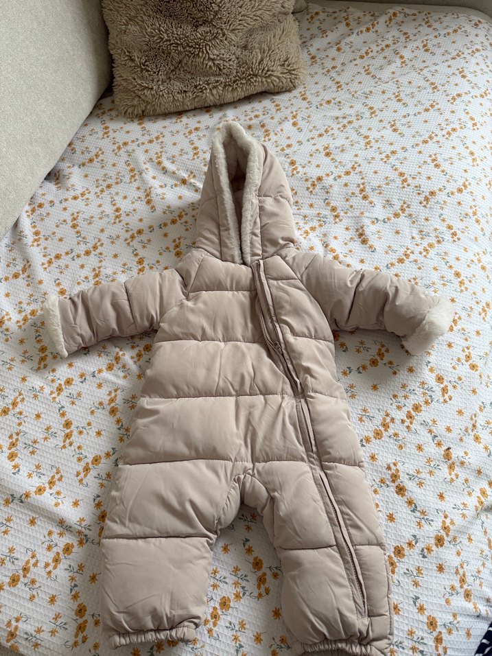 Kürklü Bebek Kış Tulumu Gri - Görsel 5