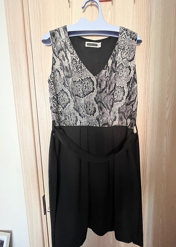 Ofis stil kısa elbise - Görsel 4