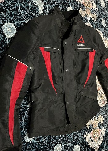 Kırmızı Siyah motor montu - Görsel 3