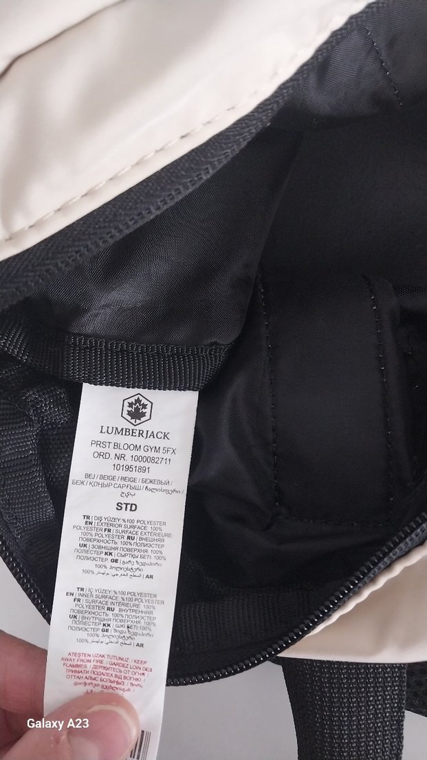 Bej Lumberjack Kadın Spor Çanta - Görsel 5