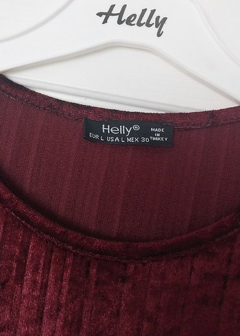 Bordo Kadın kadife Uzun Piliseli Elbise - Görsel 5