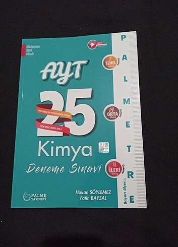 PALME YAYINLARI 25 AYT KİMYA DENEME