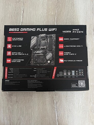 MSI MSI B650 Gaming Plus Wİ-Fi Anakart AMD