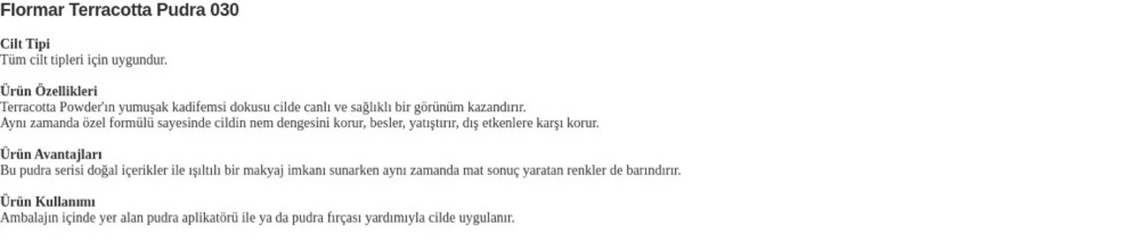 Beden Renk Baked powder