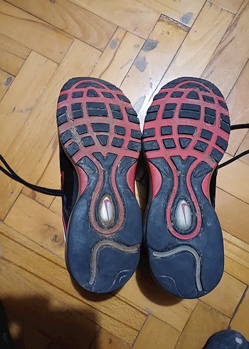 Koyu Kırmızı Erkek Spor Ayakkabı Bağcıkları - Görsel 5