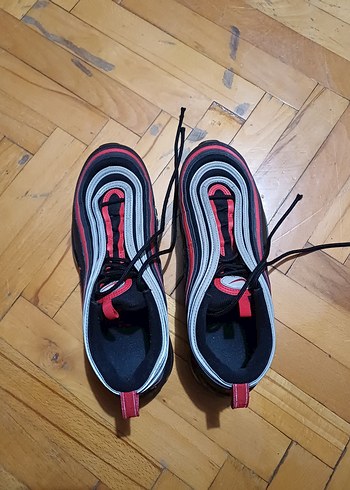 Koyu Kırmızı Erkek Spor Ayakkabı Bağcıkları - Görsel 9