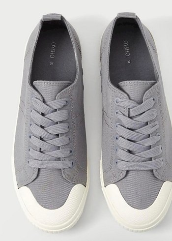 Oysho Gri Bagcikli Dusuk Bilek Sneaker