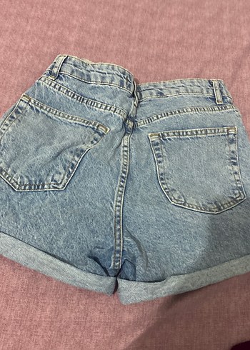 Addax Kadın Mavi Denim Mini Şort