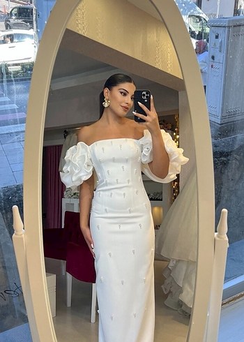s Beden beyaz Renk Nişan söz nikah elbisesi