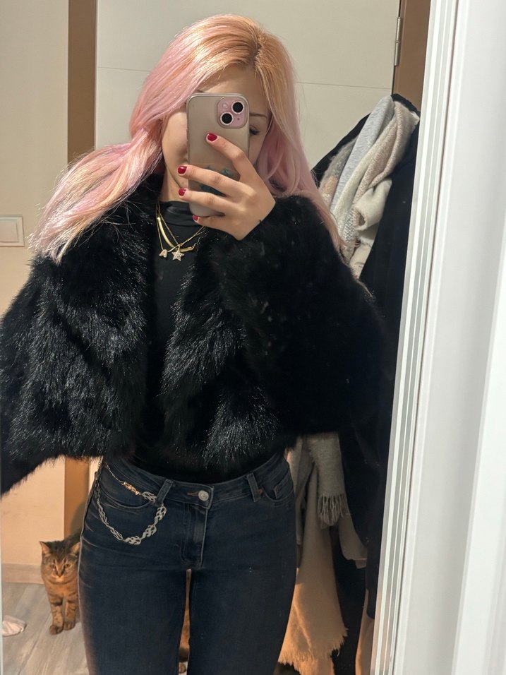 pull and bear siyah kurk - Görsel 4