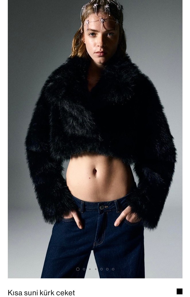 pull and bear siyah kurk - Görsel 3