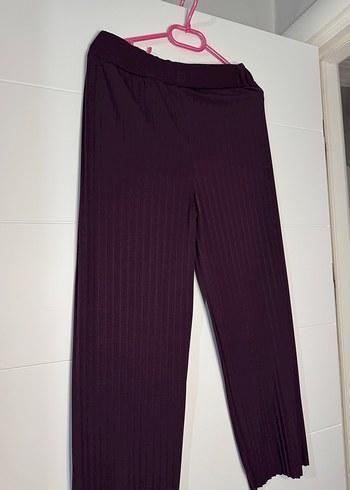 Uzun Kollu Pilili İncili Mor Tunikli Takım - Görsel 3