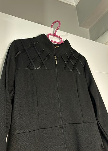 Siyah Uzun Kadın  Kap - Görsel 2